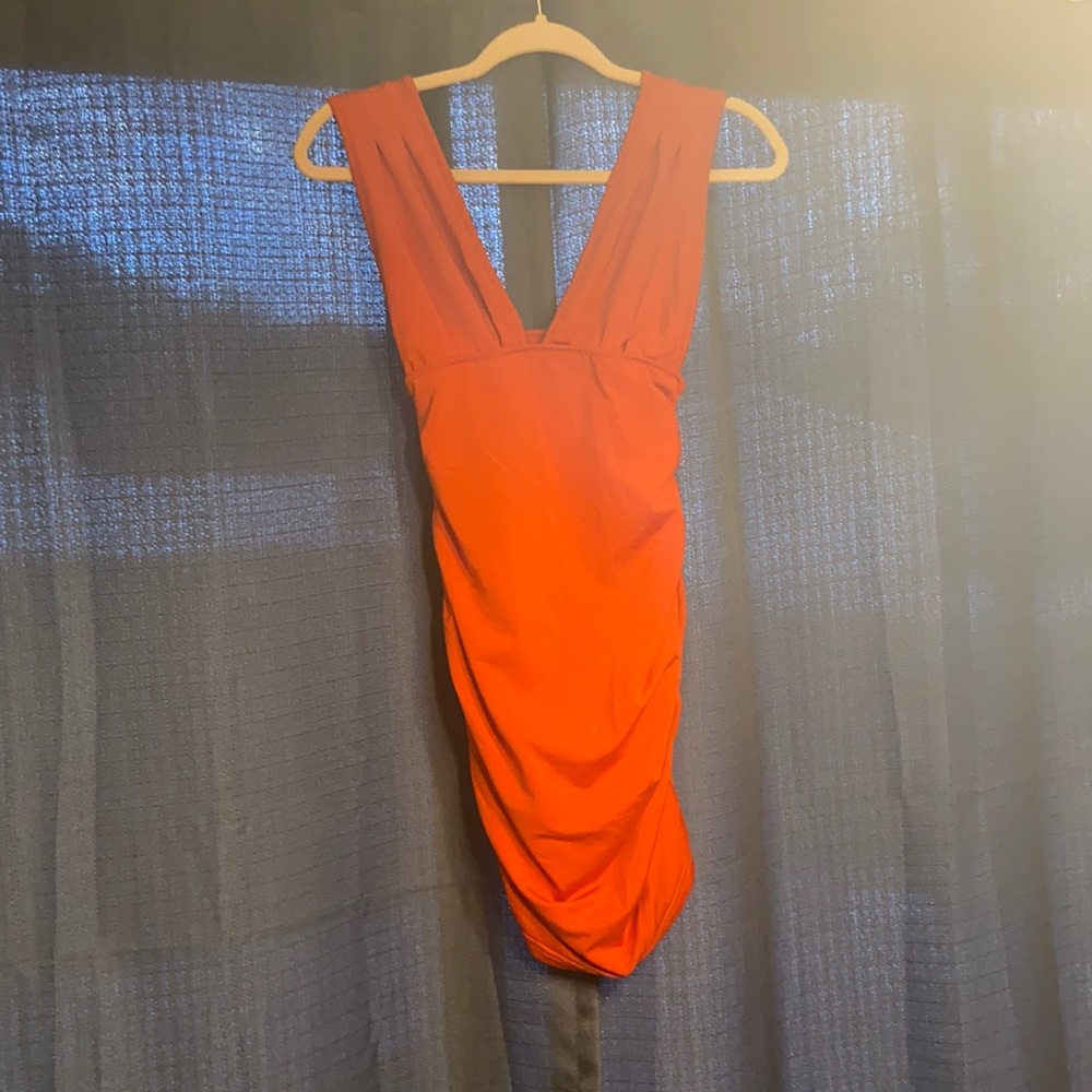 Fire red/orange minidress